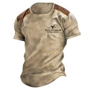 Vintage Men T Shirt Yellowstone National Park 3D Printing T-
