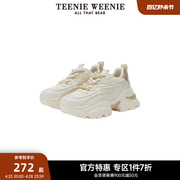 teenieweenie小熊奥莱撞色鞋，子女秋冬女鞋，老爹鞋厚底增高鞋子