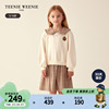 TeenieWeenie Kids小熊童装女童23年款秋季假两件格纹连衣裙