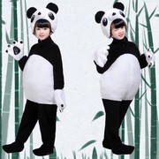 大熊猫套装演出服儿童功夫熊猫宝宝幼儿园卡通动物人偶造型表演服