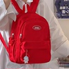 2024迷你旅游大学生旅行设计感女孩女生红色小众时尚双肩背包
