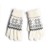 kith手套，半指保暖毛线冬天学生，