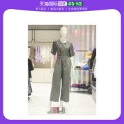 韩国直邮ab.f.z牛仔裤，ab.f.z腰带细节，阔腿款连体裤(aaw3q