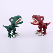 塑料2色恐龙糕点装饰摆件，奔跑恐龙模型生日，主题烘焙配件