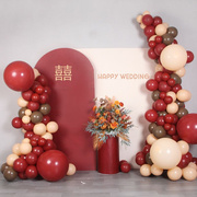 订婚结婚房装饰气球套装红色店庆周年七夕情人节布置用.