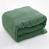 毛巾被绿色毛巾毯夏季浅蓝毛毯单人，绿毯被薄毯