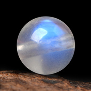 天然7A玻璃体蓝月光强蓝光冰透月光石diy手工串珠水晶手链散珠子