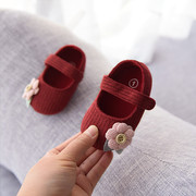 婴儿鞋软底学步春秋夏季3宝宝周岁鞋子0-1岁女公主鞋6-12个月不掉