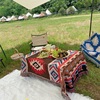 网红印第安民族风野餐露垫营桌布，帐篷房车派对台布多用途盖布毯子