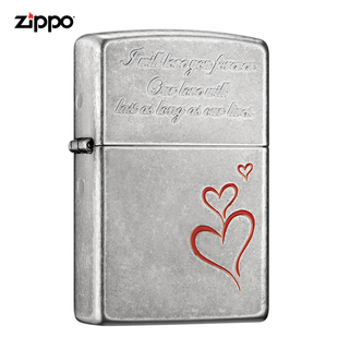 Zippo打火机正版Zippo打火机永恒的爱防风煤油送男友礼物