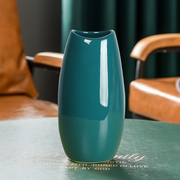 陶瓷花瓶摆件客厅插花水养水培简约现代家居装饰品冬青红果花瓶