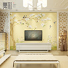 定制现代新中式客厅，卧室电视背景墙壁纸，无纺布墙纸温馨花鸟墙布