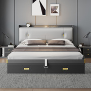 床现代简约1.8米双人床气压，储物收纳卧室2022年箱体榻榻米主卧床