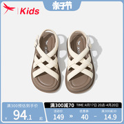 红蜻蜓女童鞋子儿童凉鞋，2024夏款夏季小公主女孩宝宝罗马