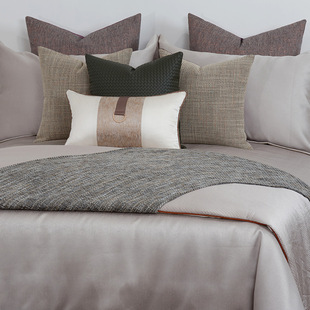 软装家居样板间样板房，床上用品含芯新中式轻奢现代简约床品套件