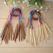 毛衣针编织工具全套装竹，针织毛衣针打毛线，针棒针长短直针环形针