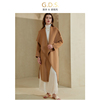 gds澳洲品牌双面，超细羊毛呢子大衣，2023中长款毛呢外套女秋冬