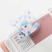 韩国jetoy可爱卡通猫咪，透明亚克力文件票据夹手帐夹拍纸本手账夹