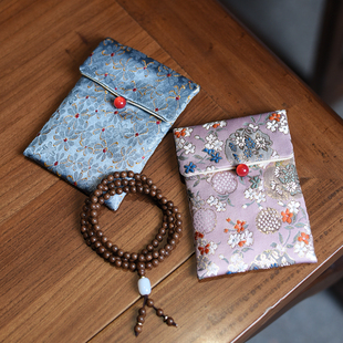 织锦缎刺绣文玩收纳布袋子，手镯首饰珠宝，包装纽扣袋饰品项链布包