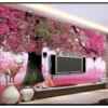欧式简约3d立体壁画客厅沙发电视背景墙壁纸卧室温馨浪漫粉色墙纸