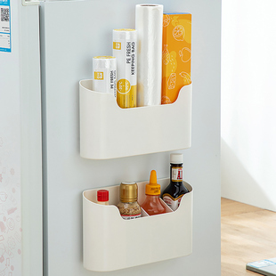 冰箱置物架侧面挂架厨房用品多功能家用侧壁保鲜膜袋调料收纳架