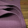 瓦娜细条紫色绗棉秋冬加厚面料纯棉砂洗皱夹棉袍外套裙子服装布料