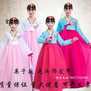 韩国传统女士韩服女朝鲜族少数民族舞蹈表演出舞台服运动会女