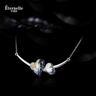 法国eternelle奥地利水晶项链，欧美时尚女士，挂坠锁骨链吊坠颈链