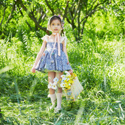 儿童摄影主题服装希子童装2-4岁女孩影楼拍照衣服韩版碎花裙