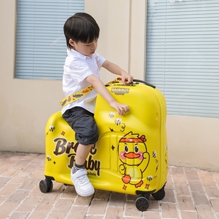 大途儿童行李箱可坐可骑行拉杆箱卡通旅行箱子男，女童宝宝可爱箱子