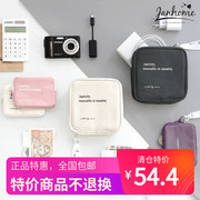 韩国进口iconic棉质化妆品收纳包高颜值简约零钱包便携数码整理包