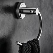 304不锈钢毛巾环免打孔创意其轻奢风卫生间浴室壁挂毛巾架置物架