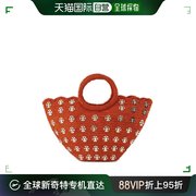 香港直邮pacorabanne女士，金属色圆盘装饰篮包23pss0279nat041