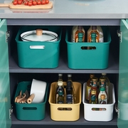 厨房收纳盒调料碗碟置物分层架橱柜桌面杂物整理抽屉储物盒省空间