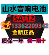 山水音响蓄电池 SA1-12音箱电瓶 12寸15寸广场舞拉杆音箱专用电瓶