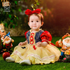 白雪公主裙女童迪士尼夏装小童泡泡袖洛丽塔女宝宝一周岁宴礼服