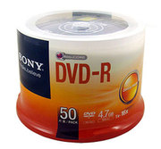 sony索尼dvd-r16x倍速刻录盘空白，刻录光盘索尼50片桶装