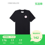 CHOCOOLATE女装短袖重磅T恤春夏个性logo徽章缝饰1694XSI