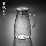 田代t/indor 耐热玻璃 透明冷水壶凉水壶瓶果汁壶水杯水具套装