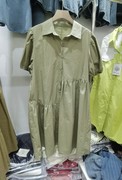 法式polo领衬衫连衣裙，2023夏季复古原宿风设计感小众休闲裙子