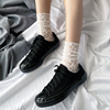 韩版蕾丝袜子女士复古镂空网袜洛丽塔日系中筒长袜夏季薄款堆堆袜