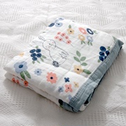 竹纤维毛巾被纯棉纱布冷感毯子夏天透气盖毯夏季儿童单双人空调毯
