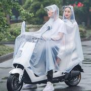 电动自行车雨披暴雨双人雨披母子加大加宽电动车雨披双人亲子后置
