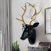 客厅创意壁挂装饰品头背景墙面挂件欧式壁饰招财鹿头立体鹿墙北欧