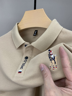乔丹夏季品牌保罗polo衫男装翻领纯棉短袖t恤宽松大码半袖体恤衫