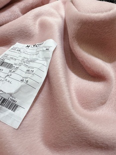 意大利menchi进口pinkrose女神粉色，羊驼大衣外套面料布料