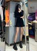 包臀裙紧身性感连衣裙秋冬款，辣妹冬装修身春秋甜辣小个子内搭裙子
