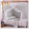 防蚊床罩加密成人时尚家用白色床罩宿舍传统木架子床老式农村蚊帐