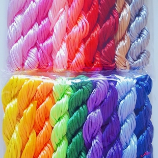 中国结线材5号线18色套装1手绳编织材料红绳子手链绳线diy