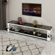 简约现代电视柜茶几组合铁艺钢化玻璃影视柜客厅创意个性风格